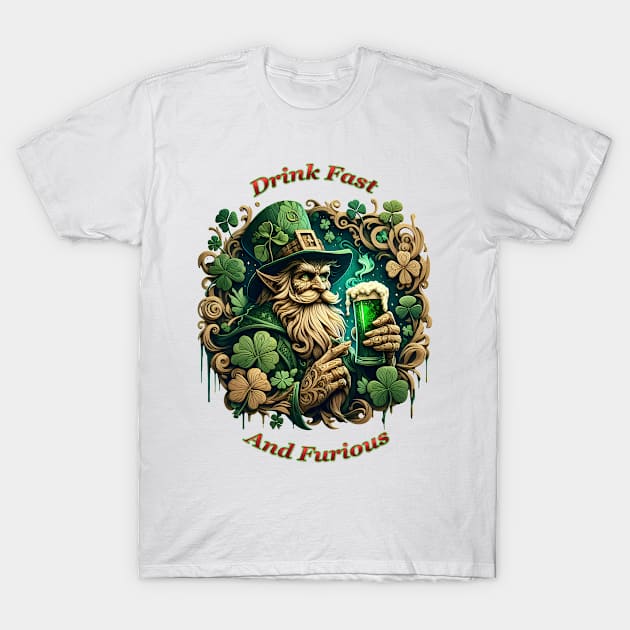 Enchanted Evening of Ale A Leprechauns Toast T-Shirt by coollooks